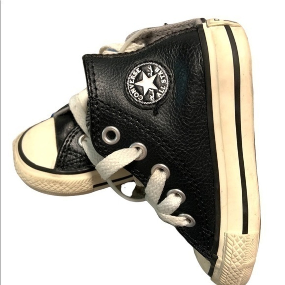 Converse Chuck Taylor All Star Hi Toddler's Shoes Black/Egret/Egret 754401c - Picture 6 of 16